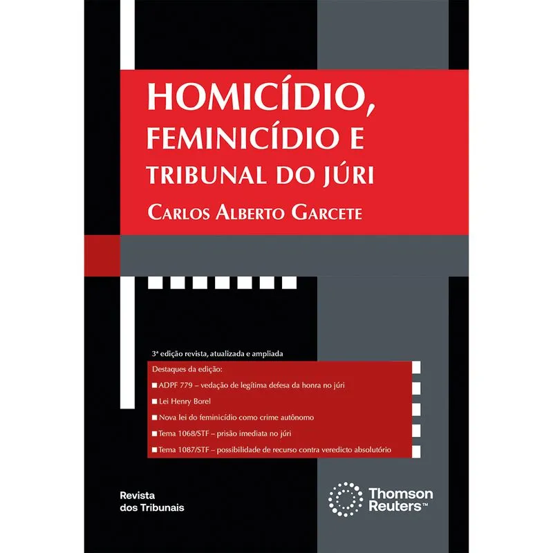 Homicídio, Feminicídio e Tribunal do Juri 3ª Edição