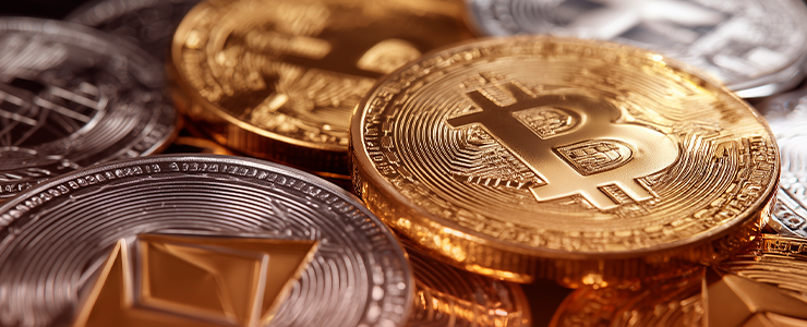 imagens de bitcoins e criptoativos