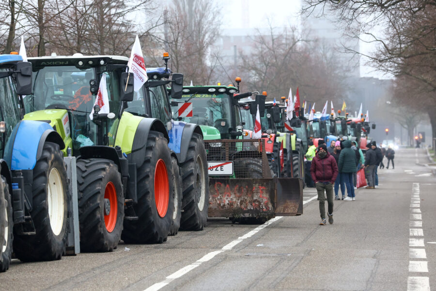 Protesto de agricultores franceses contra acordo com Mercosul